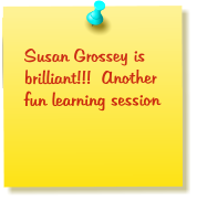 Susan Grossey is brilliant!!!  Another fun learning session